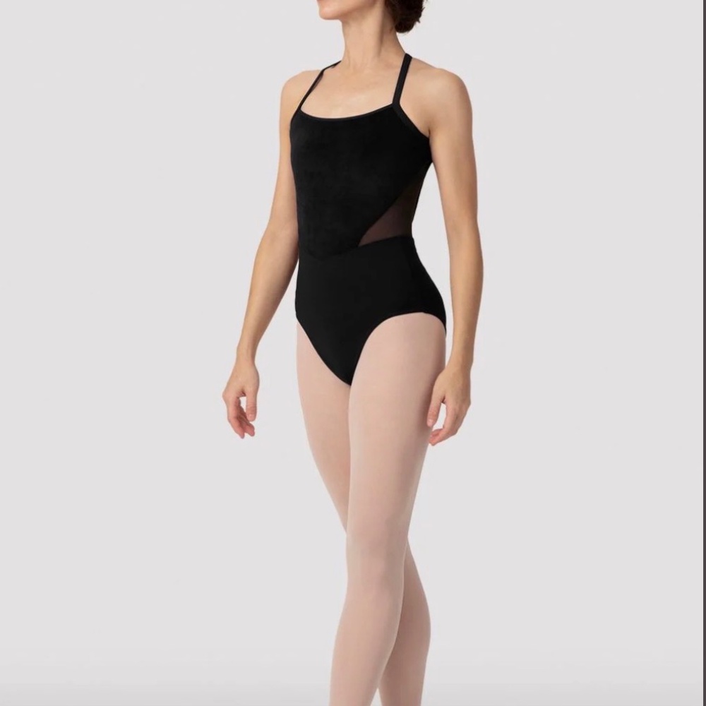 Bloch Ladies Camisole Cross Back Leotard size P black